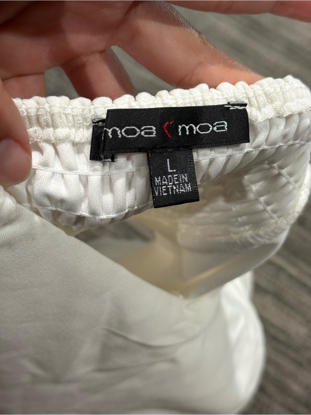 Moa Moa White Halter Button-Front Camisole - Picture 3 of 3